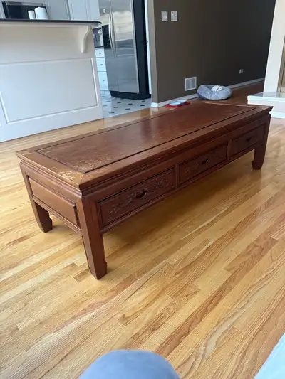 solid cherry wood coffee table , View more