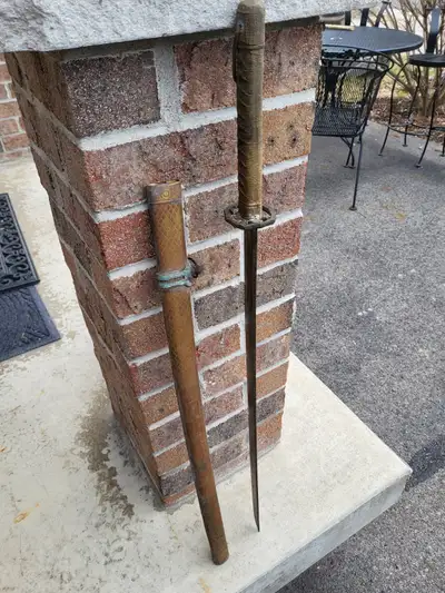 Japanese Katana / Chinese Prison Sword Replica These were known as Prison Swords because Japanese su...