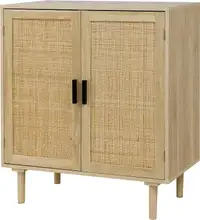 BNIB Sideboard Buffet Kitchen Storage Cabinet with Rattan