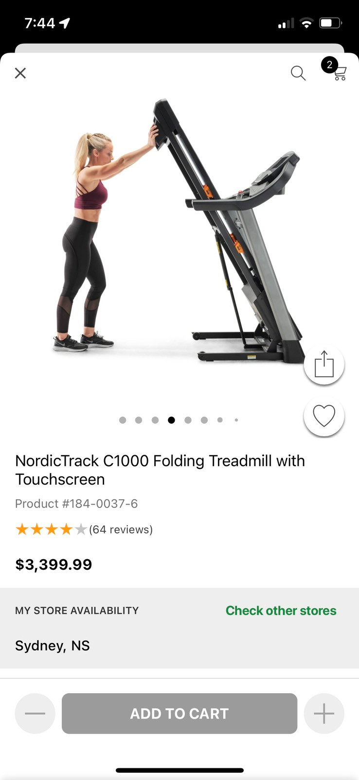 New nordictrack treadmill for sale  