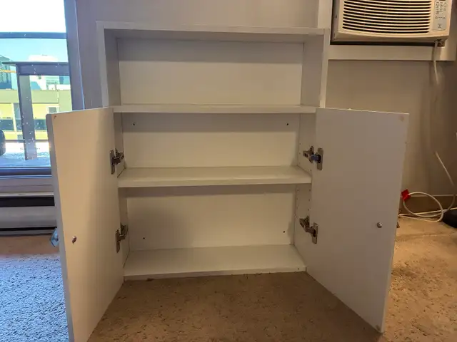 white storage cabinet in Hutches & Display Cabinets in Winnipeg - Image 3