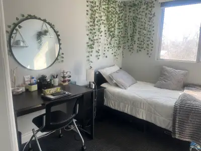Hi! Looking to sublet my apartment from May 1st to August 31. - private room, with a shared bathroom...