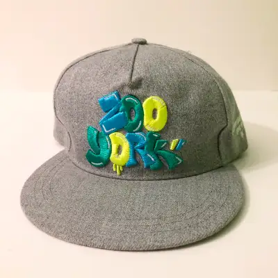 Zoo York Hat Adjustable Snapback Grey Embroidered Logo