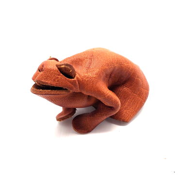 RARE! Authentic Vintage 1960s DERU Germany Origami Leather Frog, View more