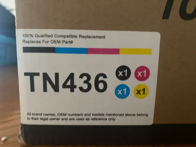 Toner TN436 for Brother printer 4 pack in Printers, Scanners & Fax in Hamilton - Image 2