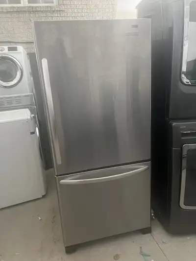 Kitchen aid 36 w fridge bottom freezer stainless steel, View more