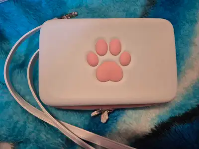Cute Cat themed Nintendo Switch Case with Shoulder Strap, View more