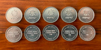 Jetons de change Expo 67, États-Unis (Exchange tokens Expo 67)