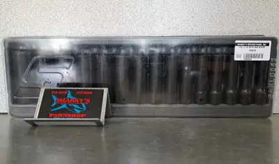 15pc 1/2" 6pt Metric Snap On Sockets (23402594), View more