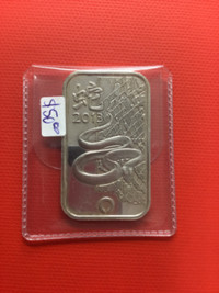 Rand       Refinery 1oz silver     bar year of the snake
