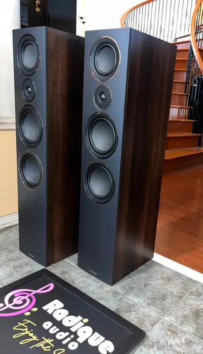 Mission LX-5 Walnut 3-Way Floorstanding Speakers, 4 Driver, View more