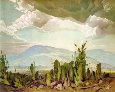 Limited Edition “Sun After Rain" Lithograph by A.J. Casson, View more
