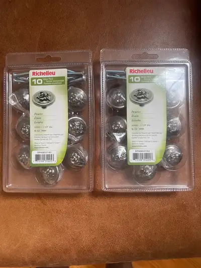 Richelieu door cabinet knobs pewter finish - 20 pcs New, View more