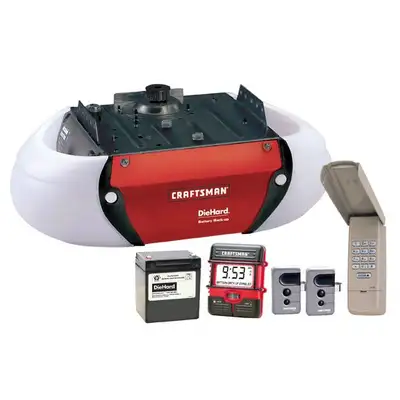 2 garage door openers for sale, with all the hardware( include battery), 6 years old, replaced by ne...