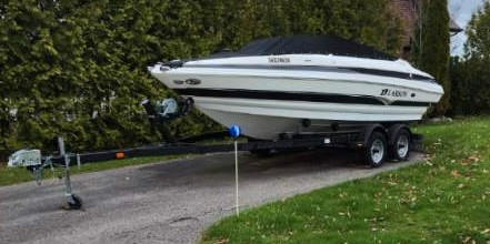 2005 LXI-208 Larson Bowrider & EZ Loader Trailer in Powerboats & Motorboats in Oshawa / Durham Region - Image 2