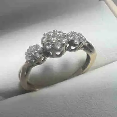 10 k diamond ring, View more