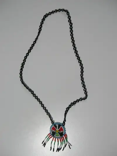 Aboriginal bead necklace, View more
