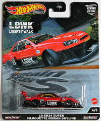 Hot Wheels Premium 1/64 LB-ER34 Super Silhouette Nissan Skyline