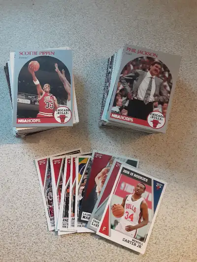 Lot de 138 cartes de Basketball differentes des BULLS de CHICAGO de la NBA.....annees 90 et plus, de...