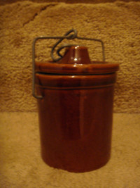 Vintage Stoneware Cheese & Butter Crock