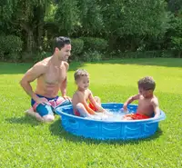 Summer Wave Light Weight Round Plastic Wading Pool 45 x 8-in Blu