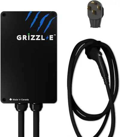 Used GrizzlE Classic, Level 2 240V / 40A Electric Vehicle (EV) Charger with NEMA 14-50 Plug, Classic...