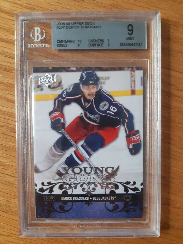 2008-09 Upper Deck Young Guns Derick Brassard #207 BGS 9 MInt RC in Arts & Collectibles in St. Catharines - Image 2