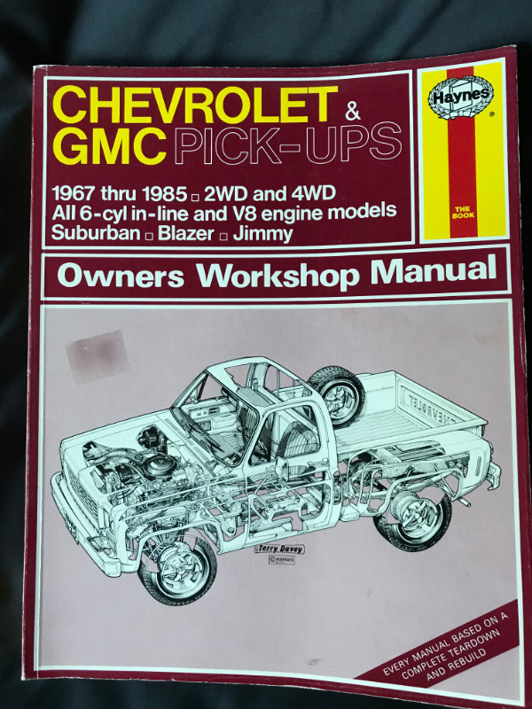 CHEVY GMC PICK-UP HAYNES MANUAL in Other Parts & Accessories in Strathcona County