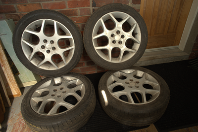 4 OEM wheels, in excellent shape. Never winter driven. Thank you