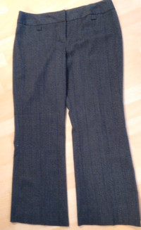 Ladies dress pants, dark grey Sz 14 petites , Reitmans