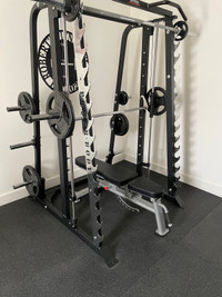 PowerBody Smith Machine along with HD bench