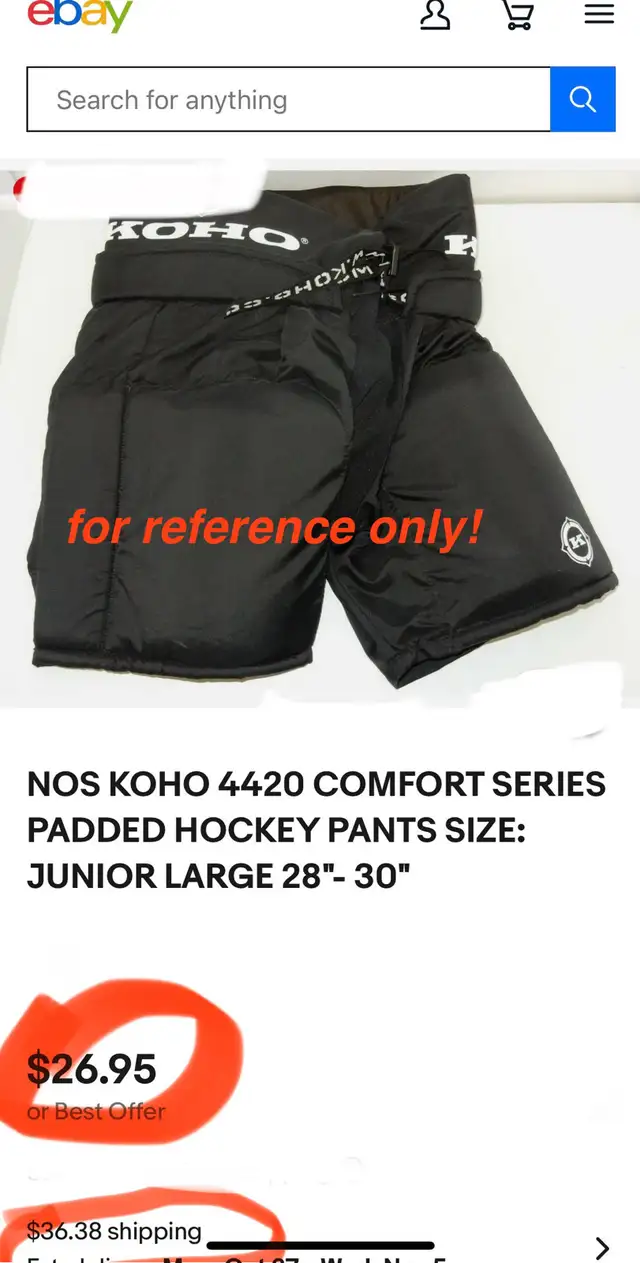 KOHO (SR) COMFORT SERIES PADDED HOCKEY PANTS/ GIRDLE in Hockey in Markham / York Region - Image 8