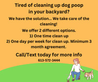 Dog poop cleaner.
