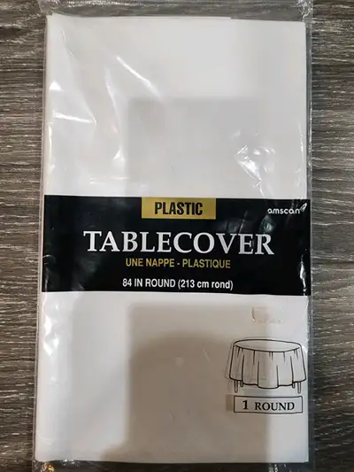 Plastic table covers, View more