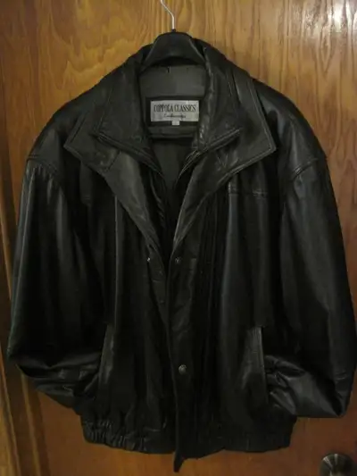 Manteau Hommes Cuir Taille G / Mens Leather Jacket Size L, View more