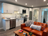 Bright new - Beautiful  2 bedroom one bath suite