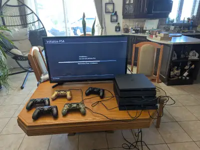 3 Used PS4 Consoles + 5 Used Controllers + 7 PS4 Games, View more