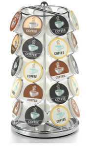 K-Cup Carousel for 35 K-Cups, Chrome
