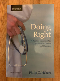 Doing Right Book by Hebert (EXCELLENT CONDITION)