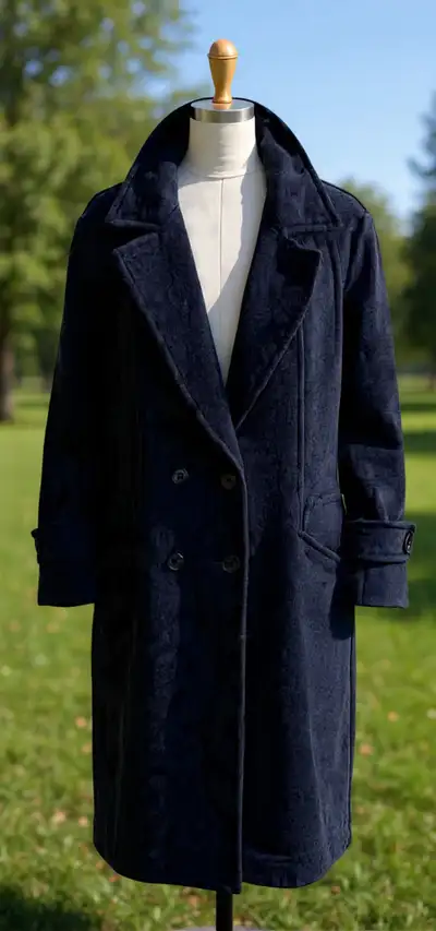 Vintage Mallia Charcoal Wool Cashmere Overcoat | Made in Canada, View more