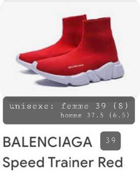 SOULIERS BALENCIAGA SPEED TRAINER 39 (8) , SOULIERS DE COURSE