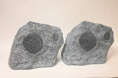 Rock Speakers in Grante Grey for outdoor 5" speaker wires good, View more