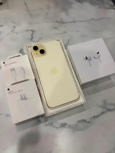 iPhone 15 Plus 128gb (2 pcs available) **Pods Pkg/Delivery**, View more