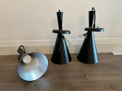 3 pendant light fixtures, View more