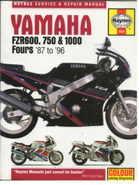 Haynes Yamaha FZR600, 750 and 1000 Haynes Repair Manual (1987-19