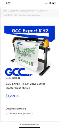 GCC Expert 2 52” Vinyl Cutter