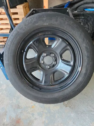 Yes, it's still available Read ad before replying. 19" Chrysler rim. Michelin 235/55R19 Tread is no...