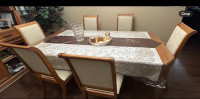 Dining table  with 6 chairs