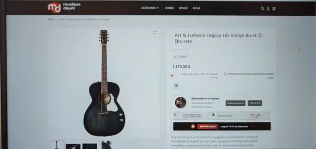 Guitare Legacy indigo burst Q-Discret in Guitars in Lanaudière - Image 11