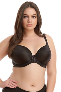 NEW 42J Black Elomi Bijou Underwired Banded Moulded Bra